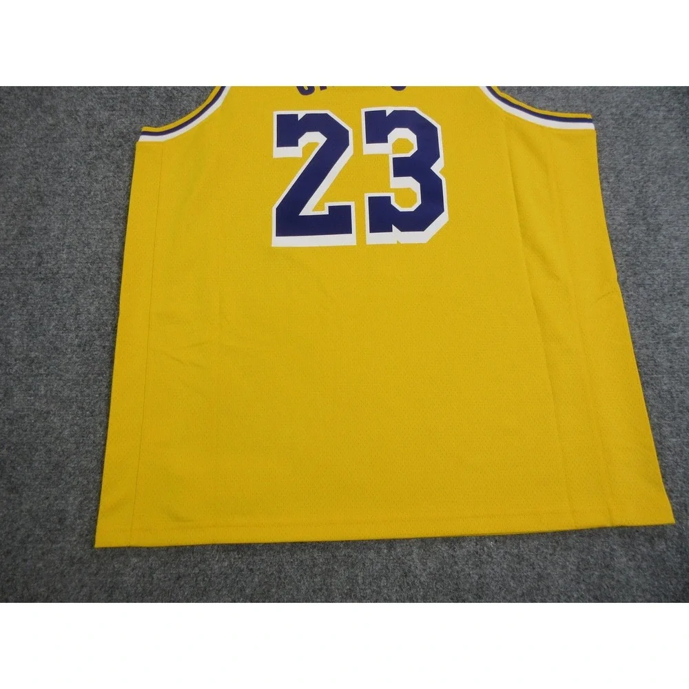 Los Angeles Lakers‎ Jersey Mens XL 52 Yellow NBA Basketball LeBron James Nike